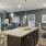 kitchen and living area